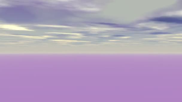 Небо Преобразовано Различными Цветами Быстрыми Движениями Рендеринга — стоковое видео