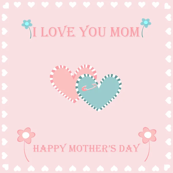 Happy mother day greeting card — Stock Vector