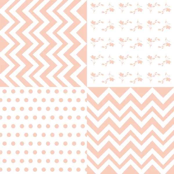 Set of 4 background pattern,set of geometric pattern — Stock Vector