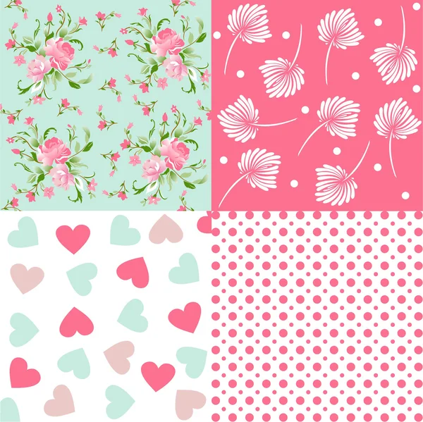 Modèle de tissu floral — Image vectorielle