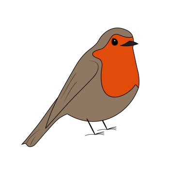 Çizgi film robin vektör