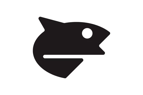 Рибний Векторний Символ Анотація Морського Логотипу Універсальний Знак Логотипу Морського — стоковий вектор