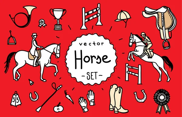 Paard vector set — Stockvector