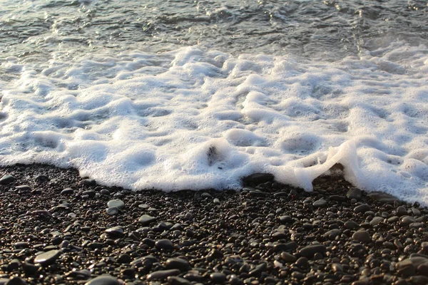 Belle Vague Sur Mer Courant Vers Rivage Photo Une Vague — Photo