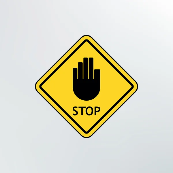 Stop sign icon. — Stock Illustration Stop sign icon. Royalty Free Stock Illustrations