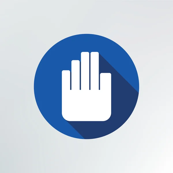 Hand stop icon. — Stock Vector