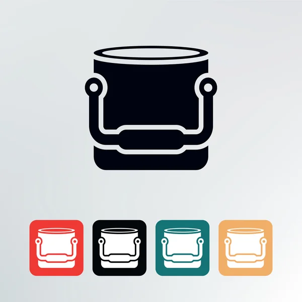 Bucket icon. — Stock Vector