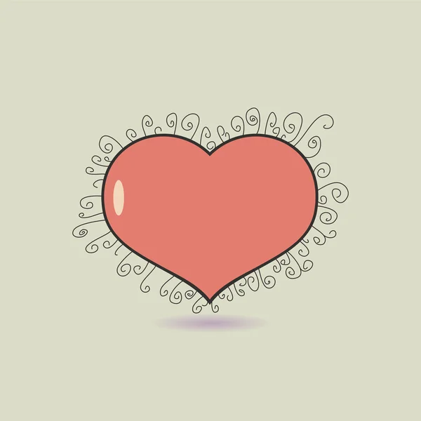 Icona del cuore . — Vettoriale Stock