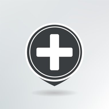 artı harita işaretçi.