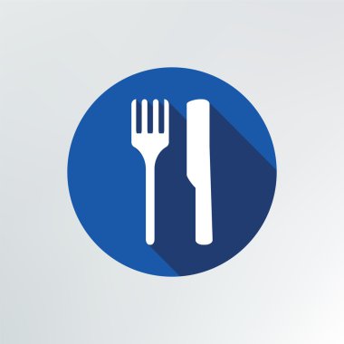 çatal ve bıçak simgesi.