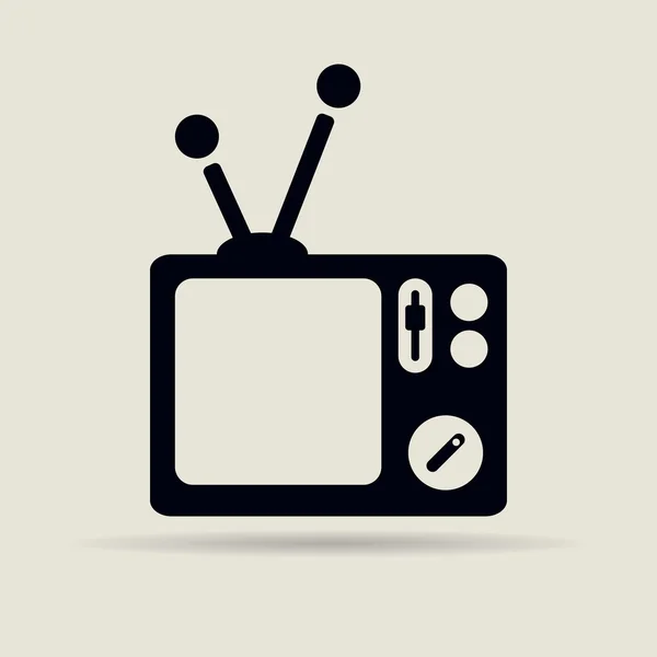 Icono de TV . — Vector de stock