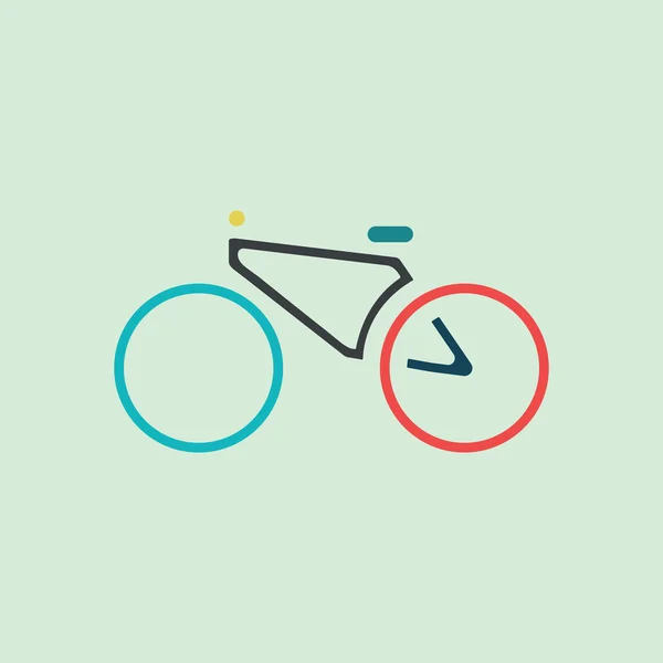 Fiets pictogram. — Stockvector