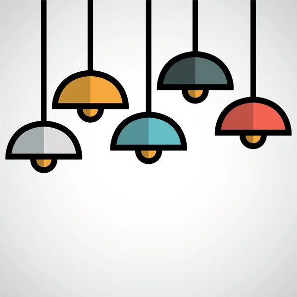 Lampe suspendue . — Image vectorielle