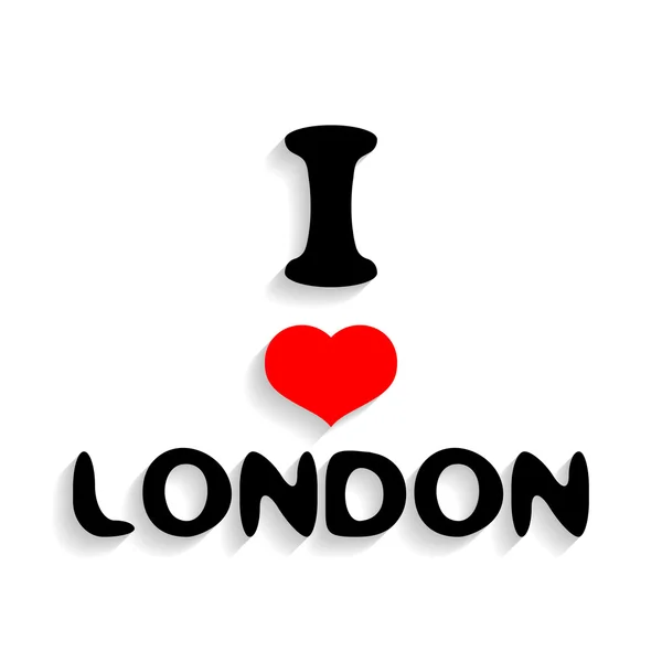 I love london. — Stock Vector