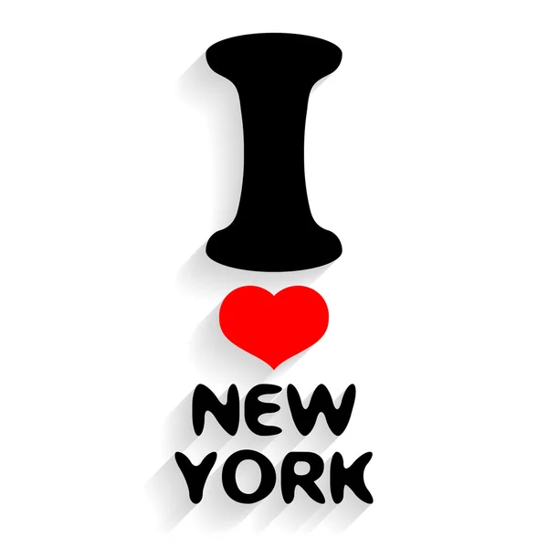 Uwielbiam Nowy Jork. — Wektor stockowy