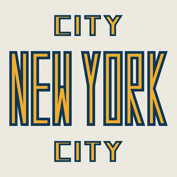 Word new york city. — Stock Vector