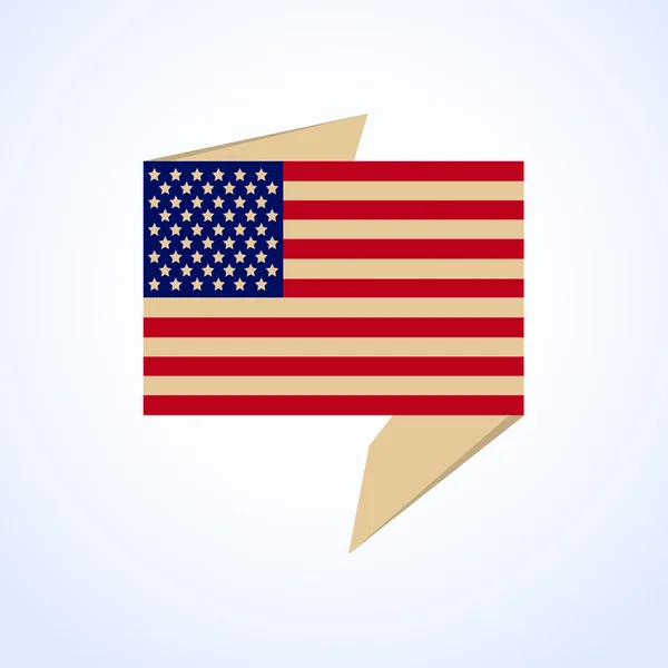 Estados Unidos bandera . — Vector de stock