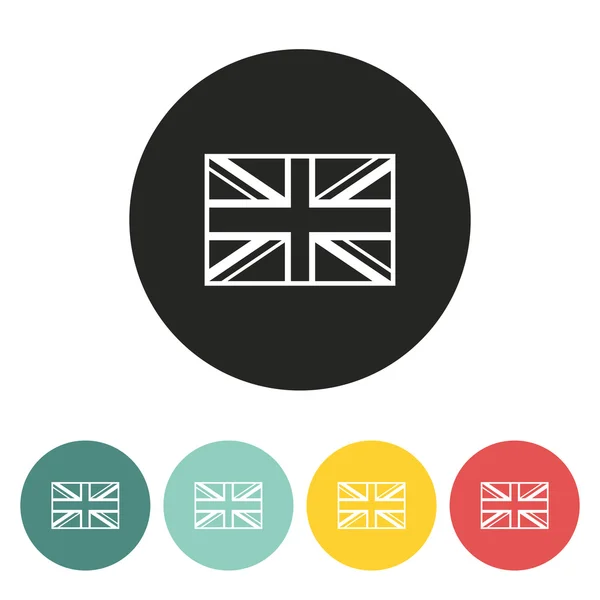 British flag icon. — Stock Vector