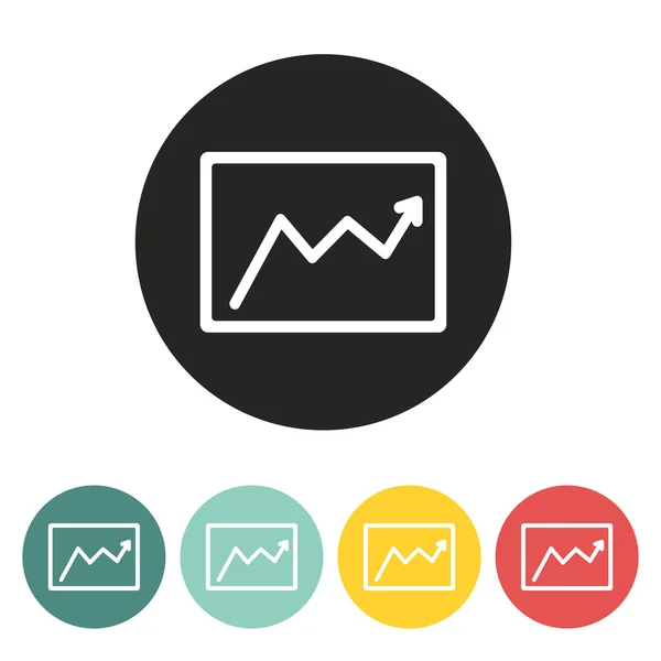 Icona del grafico aziendale . — Vettoriale Stock