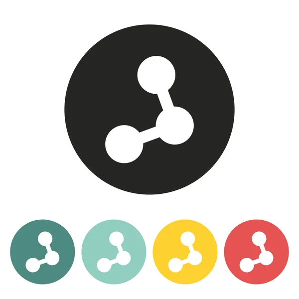 Molecuul-pictogram. — Stockvector