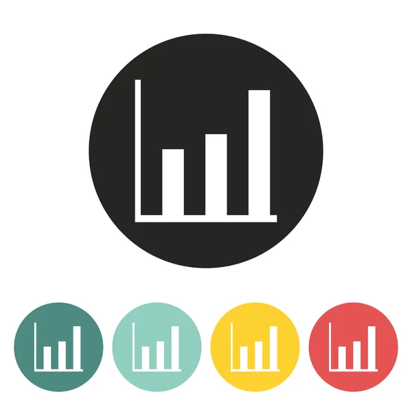 Icona del grafico di crescita . — Vettoriale Stock