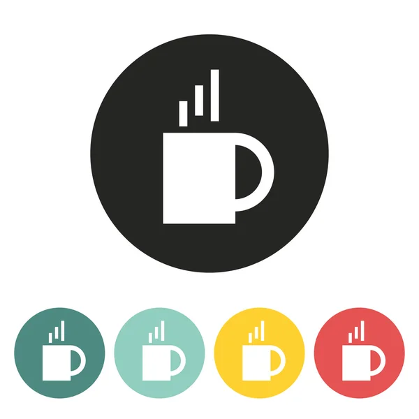 Kopje koffie pictogram. — Stockvector