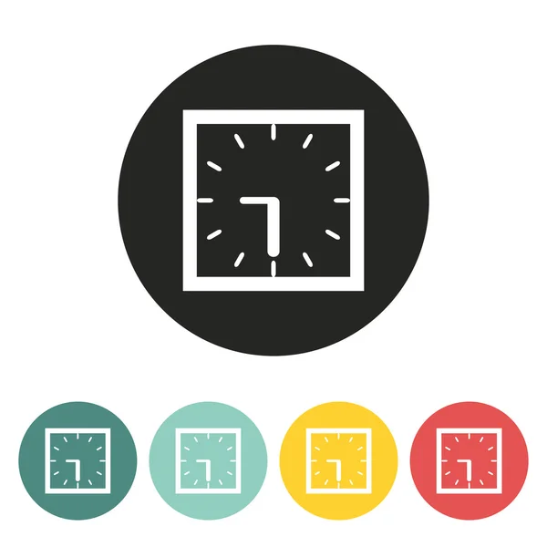 Icono de reloj . — Vector de stock