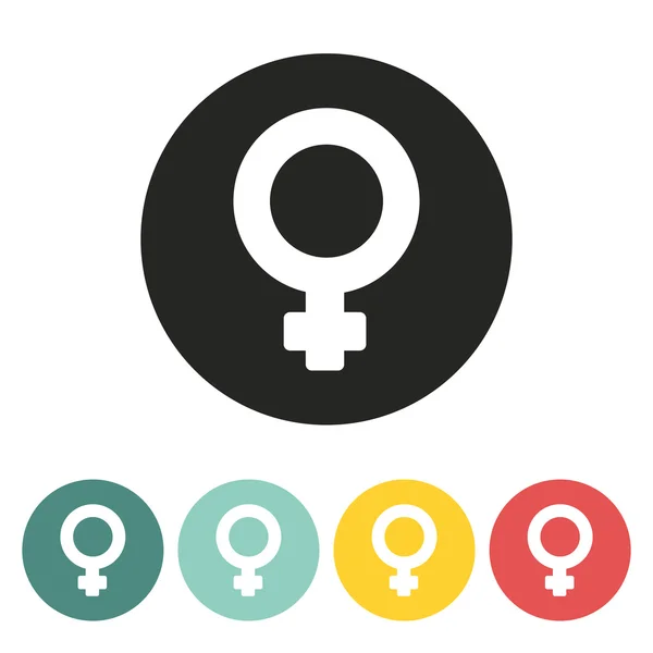 Female symbol icon. — Stock Vector