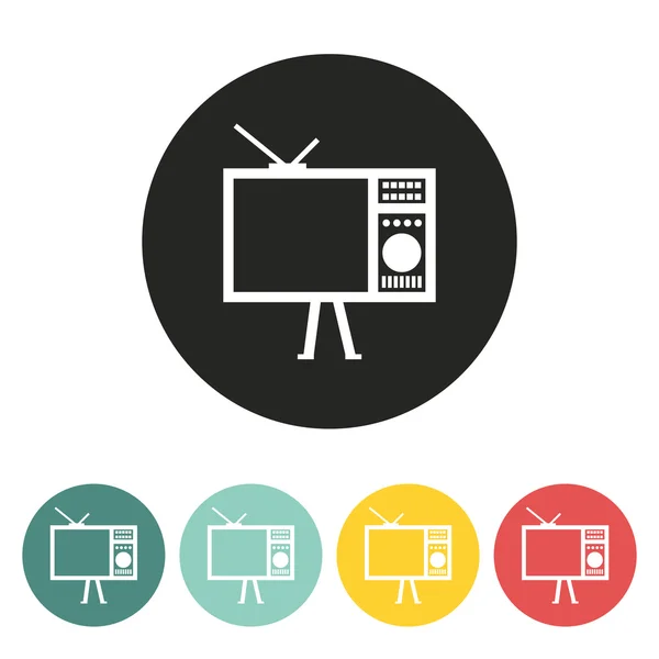 Icono de TV . — Vector de stock