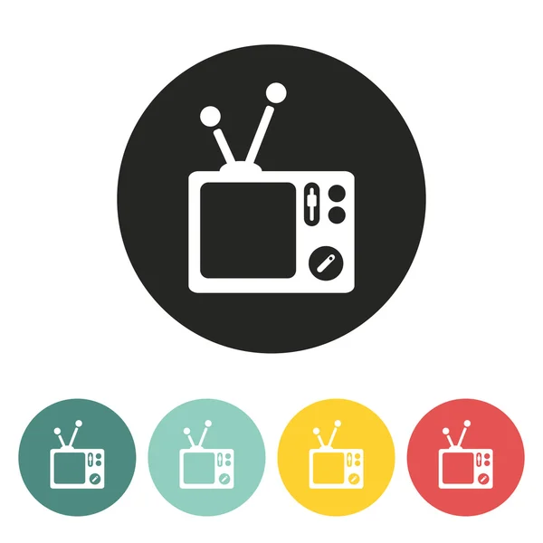 Icono de TV . — Vector de stock