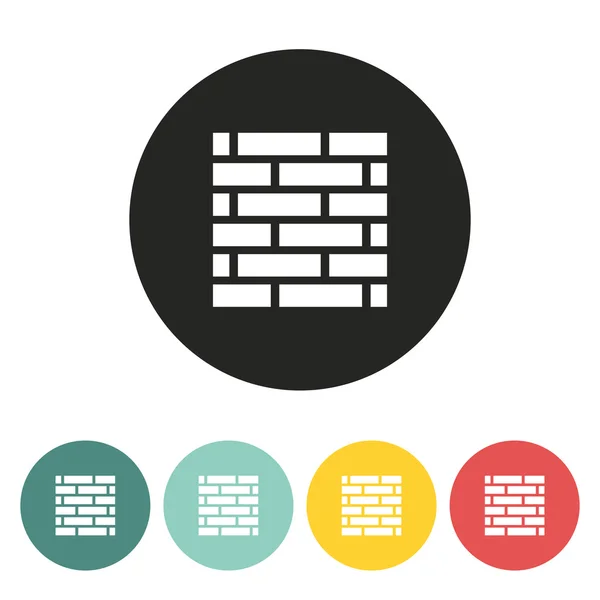 Icône de mur de brique . — Image vectorielle