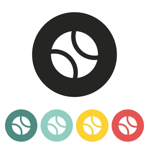 Bal tennis pictogram. — Stockvector