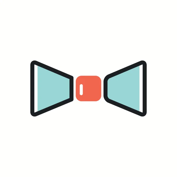 Icône cravate papillon . — Image vectorielle