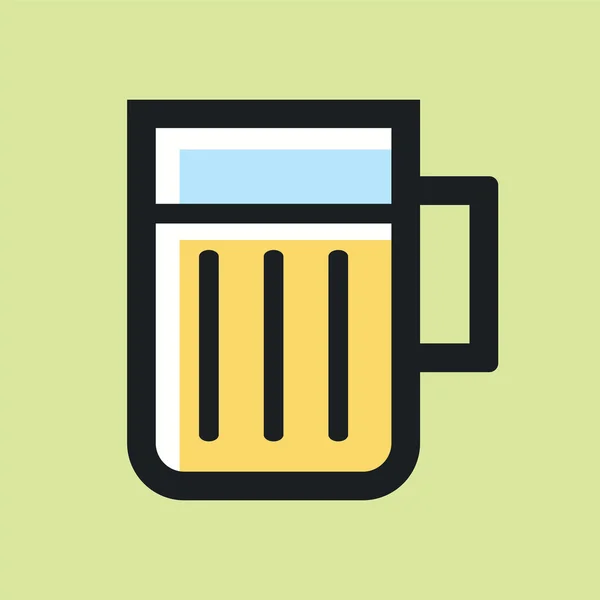 Taza de cerveza. — Vector de stock