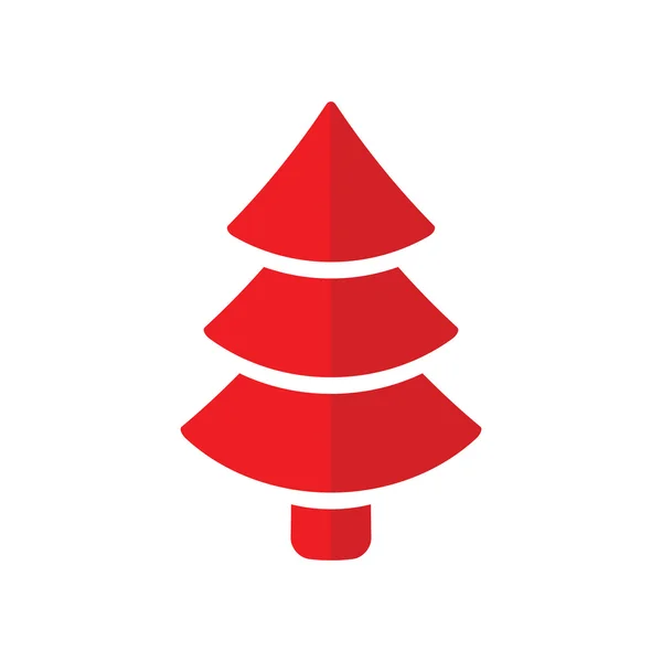 Kerstboom pictogram. — Stockvector