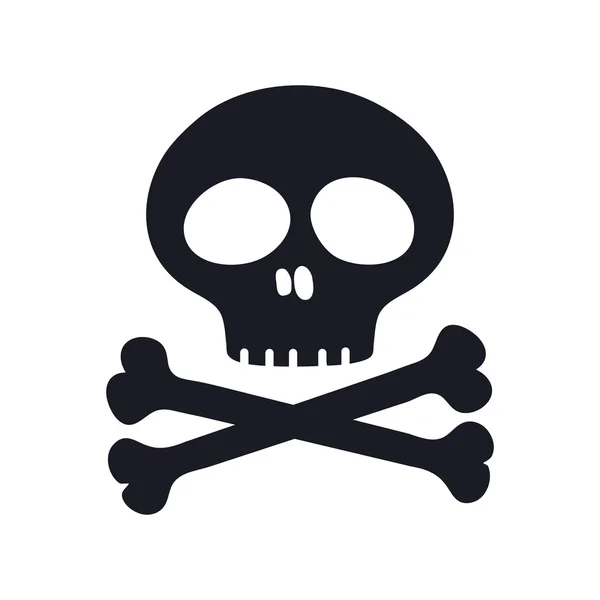 Skull and bones.vector illustration. — Stock Vector