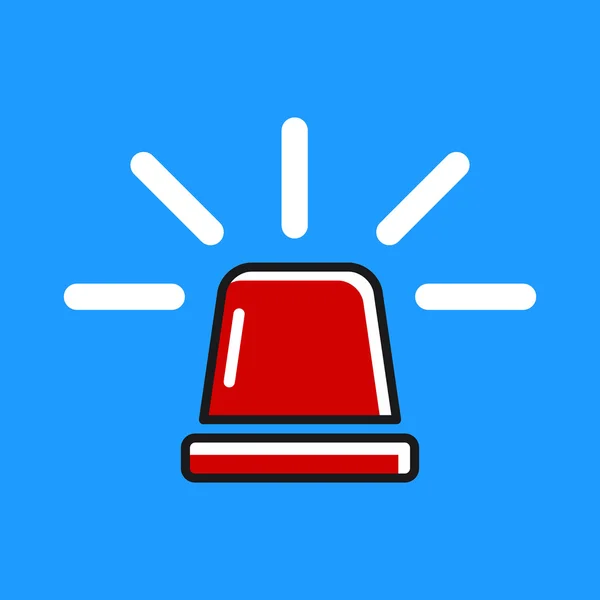 Polis flasher.vector illüstrasyon.