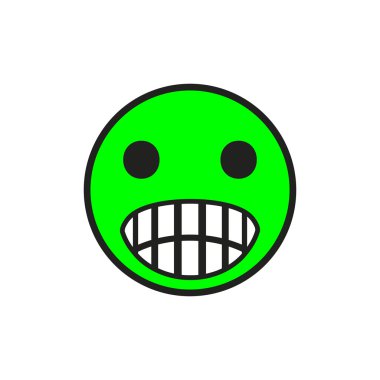 Gülen Face.vector illüstrasyon.