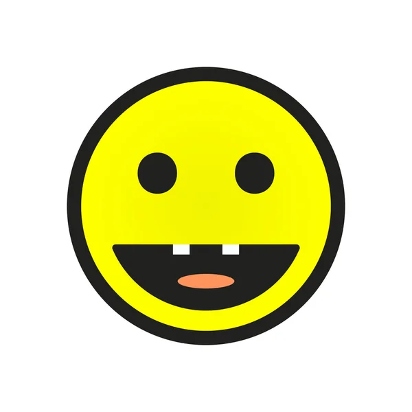 Smiley Face.vector ilustración . — Vector de stock