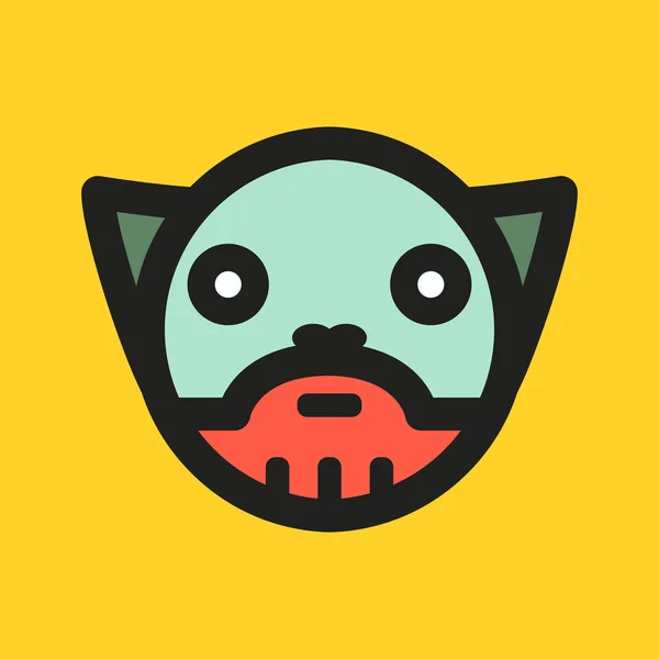 Ilustração icon.vector gato . — Vetor de Stock