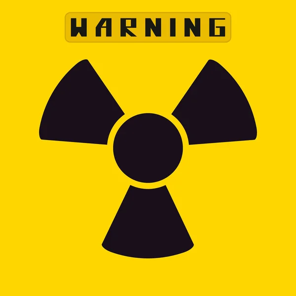 Radiation sign.vector illustration. — Stock Vector