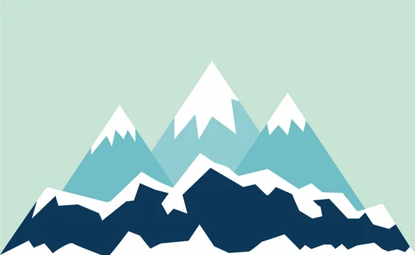 Βουνά landscape.vector εικονογράφηση. — Διανυσματικό Αρχείο