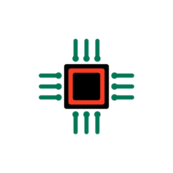 Cpu icon.vector illustrazione . — Vettoriale Stock