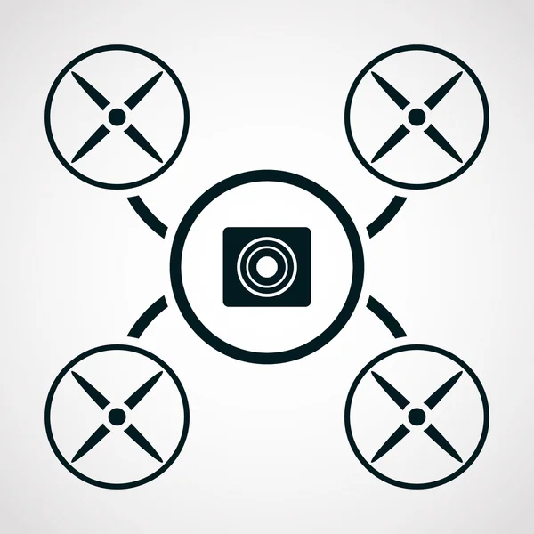 Иллюстрация drone icon.vector . — стоковый вектор