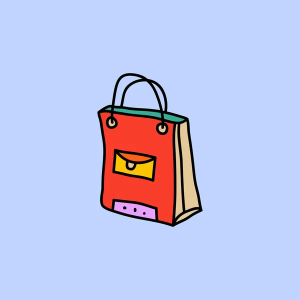 Shopping bag icon.vector illustrazione . — Vettoriale Stock