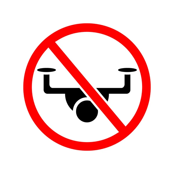 Drone ban.vector ілюстрація . — стоковий вектор