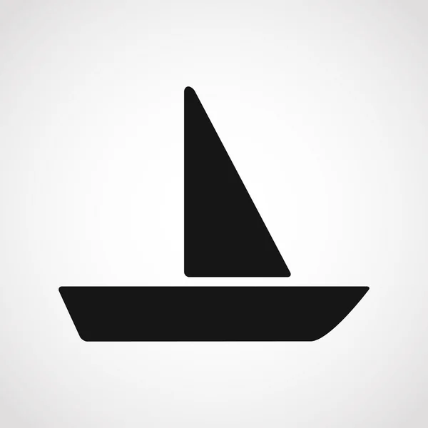Icône bateau à voile . — Image vectorielle