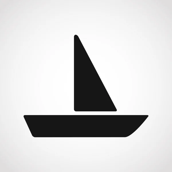 Zeilboot pictogram. — Stockvector