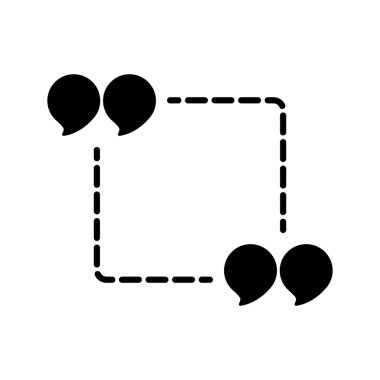 Boş template.vector illüstrasyon alıntı.