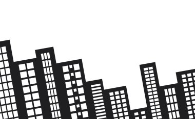 Şehir buildings.vector illüstrasyon.